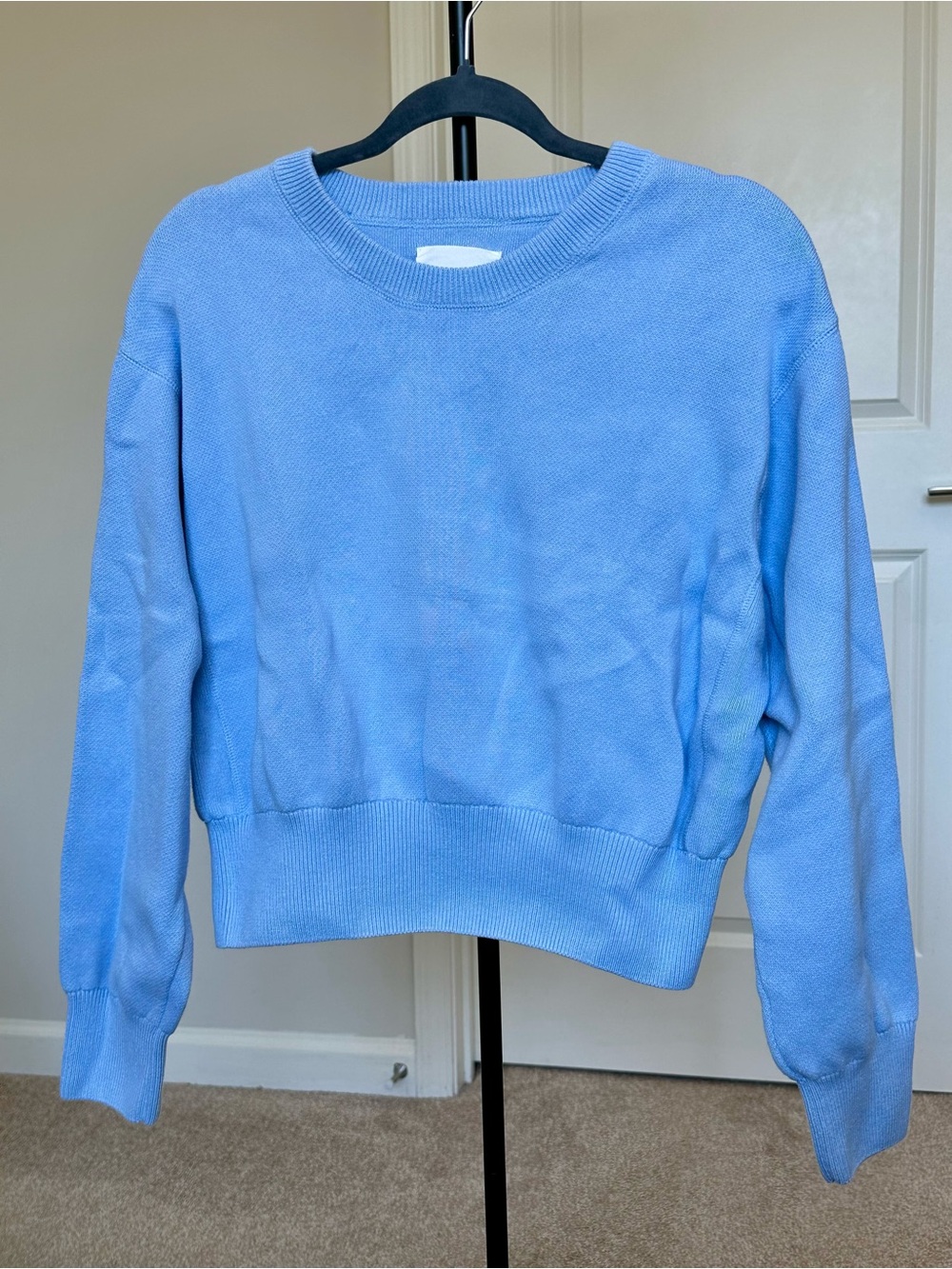 aerie Sky Blue Crewneck Sweater - 100% Cotton
